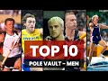 Top 10 best pole vault jump ever in athletics track and field.