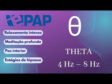 🧠 Ondas Binaurais Theta - θ - 4Hz - 8Hz. Relaxamento intenso; Paz interior