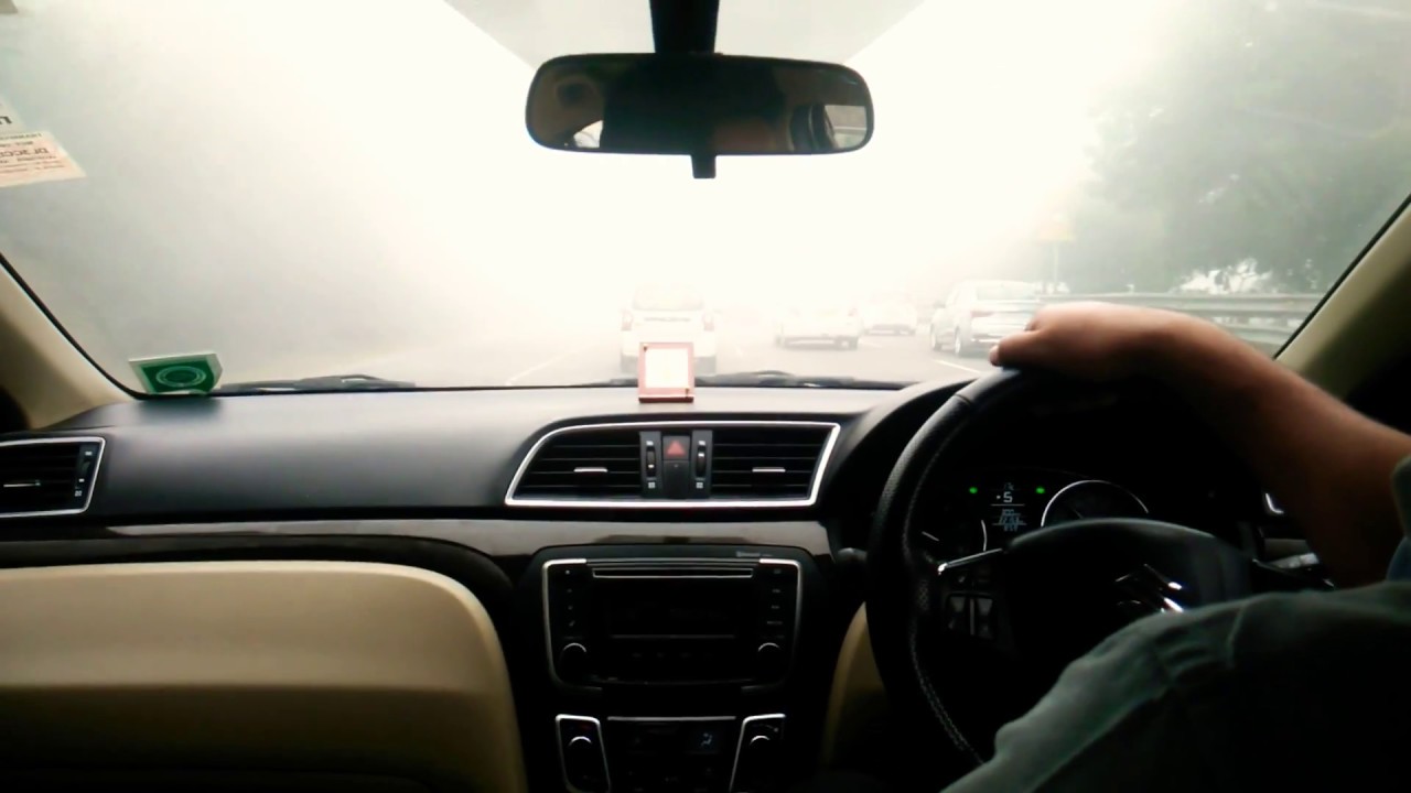 Maruti Suzuki Ciaz Hybrid | Top Model | Ride In A Smog Due To Pollution | Expressway