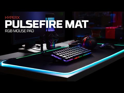 HyperX Pulsefire Mat - Žaidimų pelės kilimėlis, L dydžio, 450mm x 400mm video