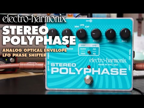 Electro-Harmonix Stereo Polyphase Analog Optical Envelope / LFO Phase Shifter (Demo by JJ Tanis)
