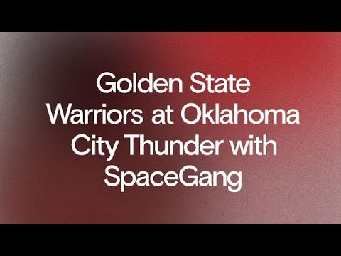 Golden State Warriors at Oklahoma City Thunder with SpaceGang