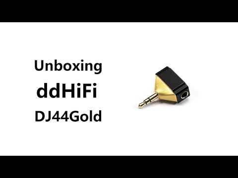 Unboxing the ddHiFi DJ44Gold 4.4mm Female to 3.5mm Male Adapter (Black Gold Edition)
