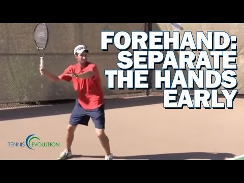 TENNIS FOREHAND TIP |  Forehand Tip If You're Late