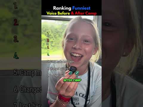 Ranking Funniest Voice Before & Afgter Camp #camping #funniest #students #soundcloud