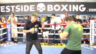 Mauricio Herrera Does Mittwork Ahead of Fight with Henry Lundy