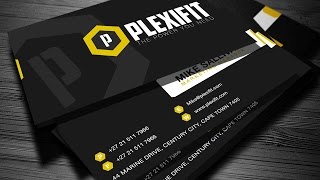 How To Design A Company Business Card " Plexifit Logo"