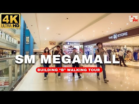 [4K] Philippines' 3rd LARGEST Mall 2023 | SM Megamall Building B Walk Tour | Mandaluyong