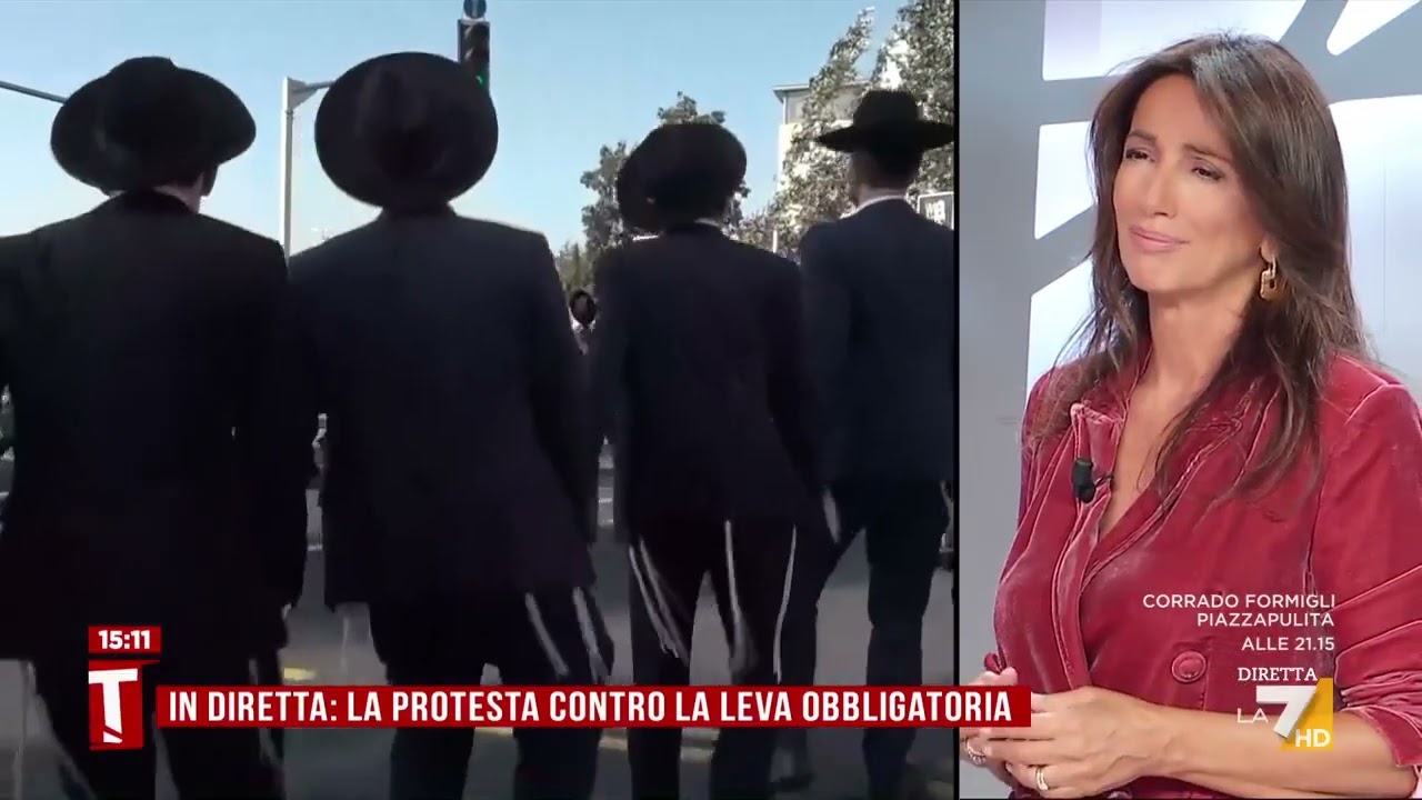 In diretta da Gerusalemme la protesta contro la leva obbligatoria