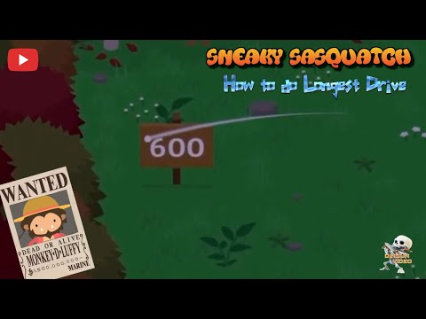 Sneaky Sasquatch Info - How to do Longest Drive in Driving Range  [Apple Arcade]