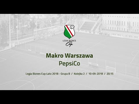 Skrót meczu 2 kolejki. Makro Warszawa - PepsiCo (Legia Biznes Cup Lato 2018)