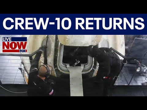 Video | NASA SpaceX Crew-10 makes Earth splashdown