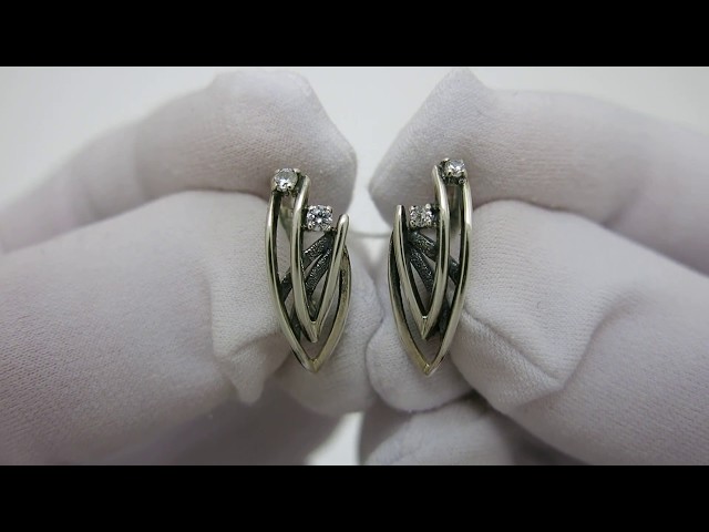 Срібні сережки 168кн Відео огляд