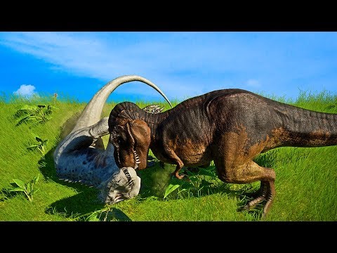 🌍 Tyrannosaurus Vs Giganotosaurus Vs Indominus Rex | Jurassic World Evolution