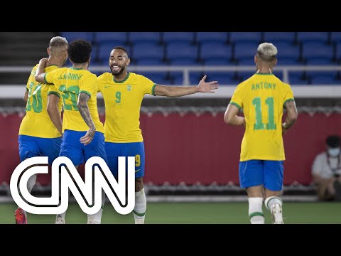 Brasil quase se complica, mas vence Alemanha em estreia do futebol masculino | LIVE CNN
