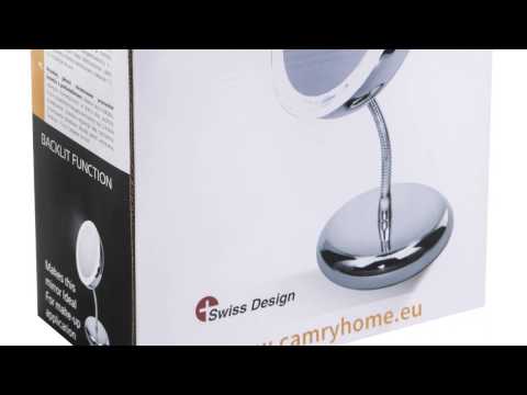 Adler | Veidrodis | AD 2159 | 15 cm | LED veidrodis | Chrome video