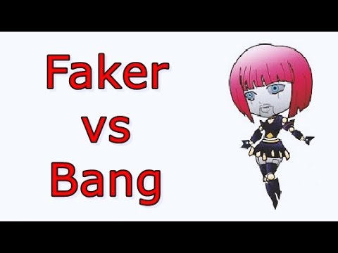 LOL Pro - Faker (Orianna) vs SKT T1 Bang (Xerath) - Korea SoloQ (Full game)