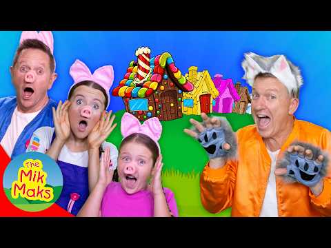 Three Little Pigs | Kids Songs and Nursery Rhymes | The Mik Maks