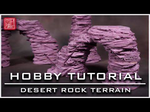 Easy Technique To Make Desert Rock Terrain | Hobby Tutorial