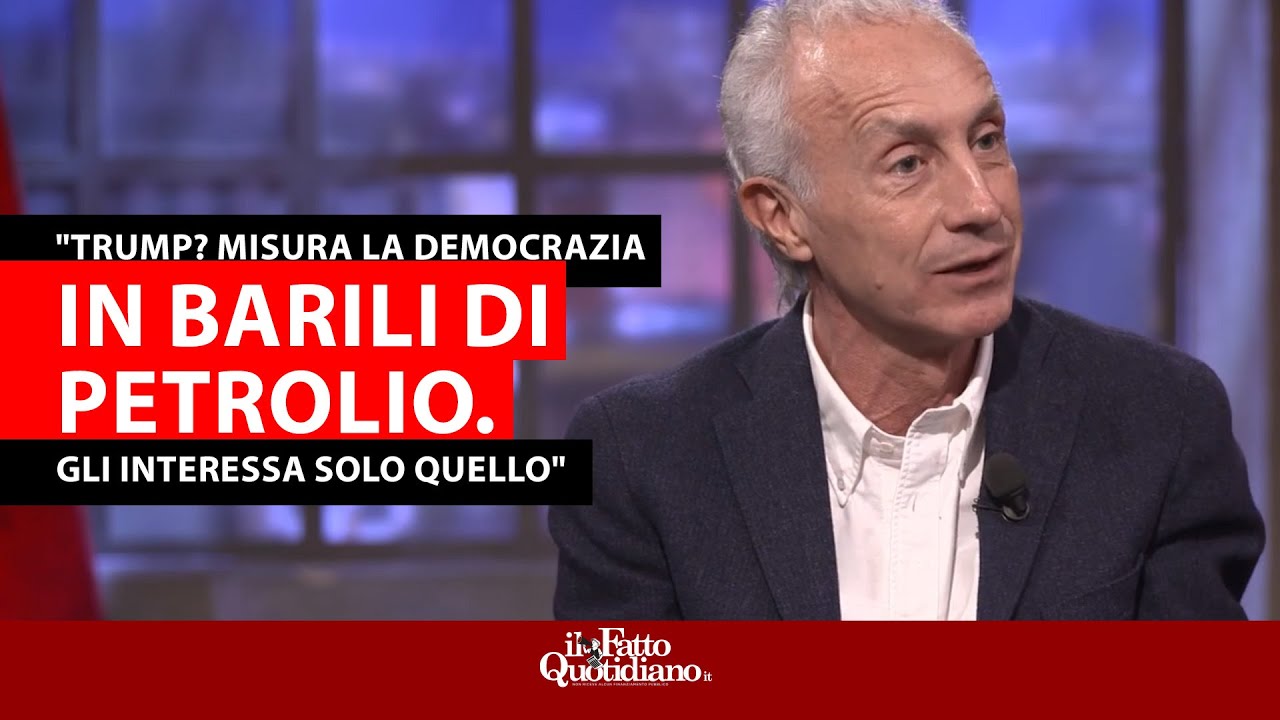 Travaglio: "Trump misura la democrazia in petrolio. Venezuela e Iran gli interessano per quello"
