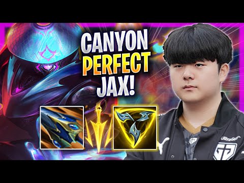 CANYON PERFECT GAME WITH JAX! - GEN Canyon Plays Jax JUNGLE vs Lee Sin! | Season 2024