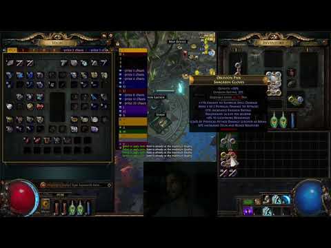 Elemental curse on hit Gloves Vaal