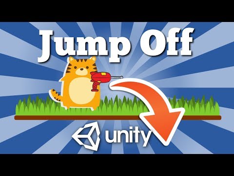 How to Make a Character Jump Off The Platform in 2D Platformer Unity Game. Simple 2D Tutorial.