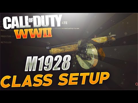 THIS M1928 SMG CLASS SETUP MELTS IN COD WW2! OVERPOWERED M1928!  (COD WWII OP THOMPSON CLASS SETUP)
