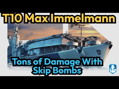 T10 Max Immelmann: Insane Damage Farmer Against Isolated Battleships | World of Warships