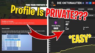 HOW TO CHECK A PRIVATE FORTNITE TRACKER PROFIL (FAST AND EASY!) (TUTORIAL 2025/2026)