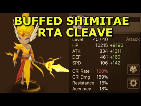 BUFFED SHIMITAE GOES TO RTA - Summoners War