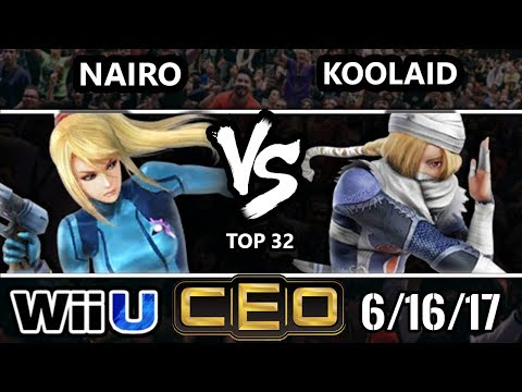 CEO 2017 Smash 4 - NRG | Nairo (ZSS) vs InC | Koolaid (Sheik) Wii U Top 32