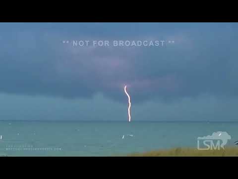 08-09-2022 Falmouth, MA - Torrential Rains, Street Flooding & Vivid Lightning On Cape Cod