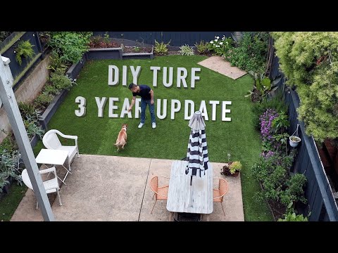 DIY Artificial Turf Installation 3 Year Update