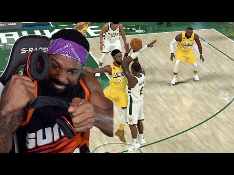 I Broke My Headsets Because Of This Scripted Game! Lakers vs Bucks Playoffs NBA 2K20 Ep 44