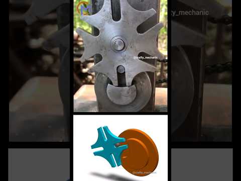 Geneva mechanism 🔥 | Mechanical principles | #simulation #solidworks #satisfying #physics #robotics