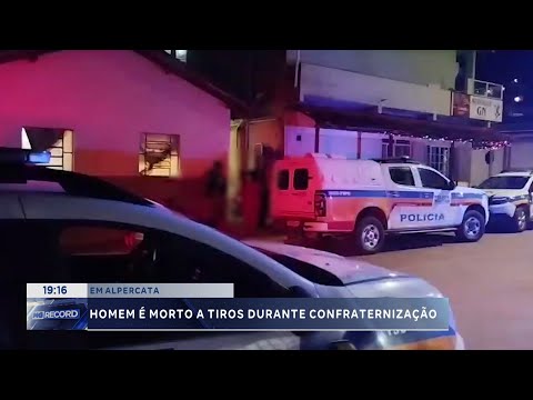 Em Alpercata:  Homem é morto a tiros durante confraternização.