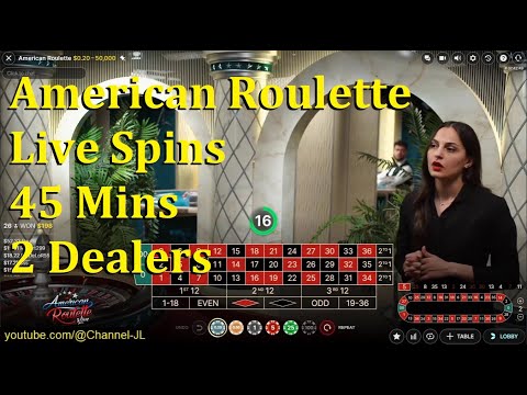 American Roulette Live Spins 45 Mins 2 Dealers