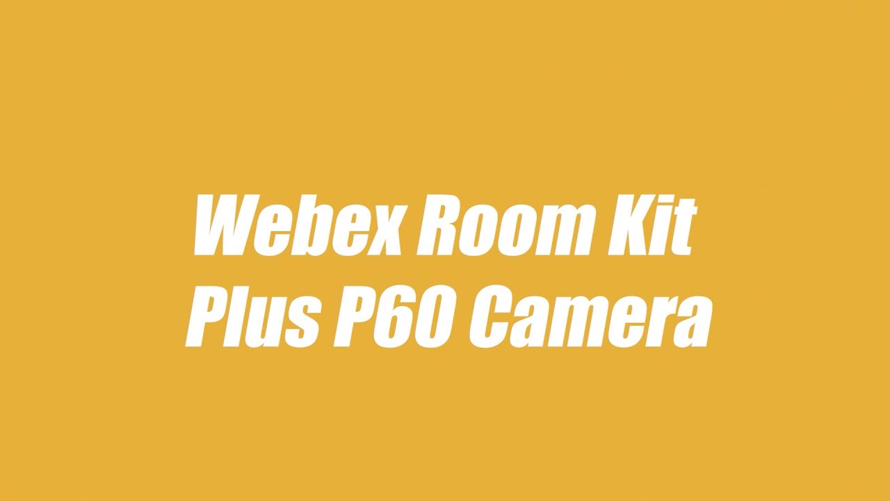 [삼양데이타시스템] Webex Room Kit Plus P60 Camera 설치가이드 영상