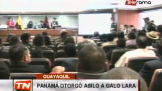 preview picture of video 'Panamá otorgó asilo a Galo Lara'