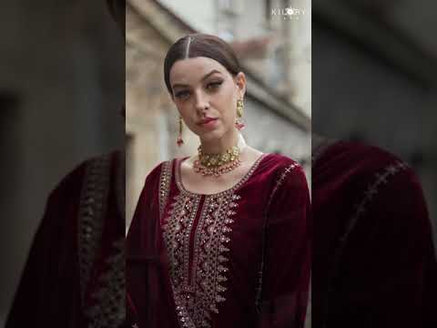 Kilory Trends Habiba Premium Velvet Wholesale Designer Winter Salwar Suit Catalog – product video thumbnail