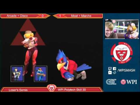 WPI PTS 30 - Arcade & Disco (Blue) vs Moat & Marche (Red) - Melee - Losers Semifinals
