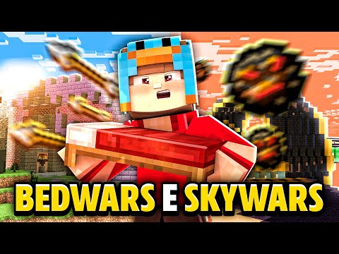 ManoXande -  TOP 3 Best MINECRAFT SERVERS BEDWARS SKYWARS and PVP 1.8x Pirated and Original!  (PINGBR)