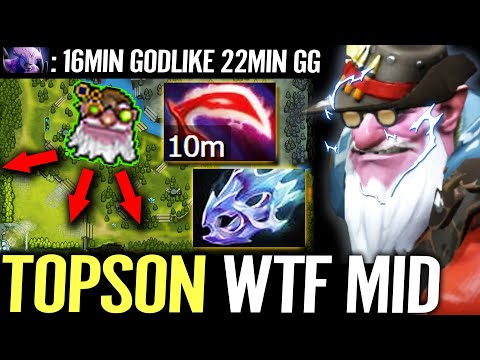 🔥 TOPSON Sniper MID 10min Desolator + Moonshard Fast GODLIKE — Hard Try for TI10 Playoffs Dota 2 Pro