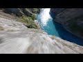 4k Cliff Dive Bird POV