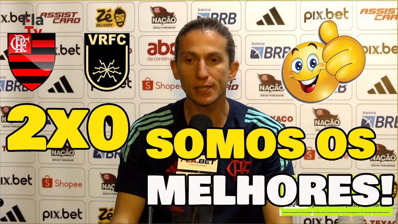 FILIPE LUÍS DEU AULA NA COLETIVA! "SOMOS OS MELHORES" FLAMENGO 2x0 VOLTA REDONDA