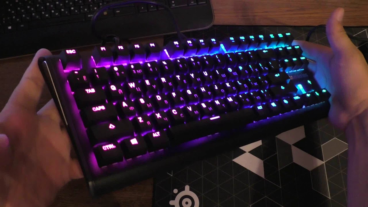 Клавиатура Steelseries Apex M750 TKL-RU Layout механическая черная USB Gamer LED