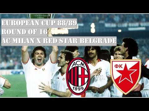 European Cup 88/89 - Round of 16 - AC Milan x Red Star Belgrade