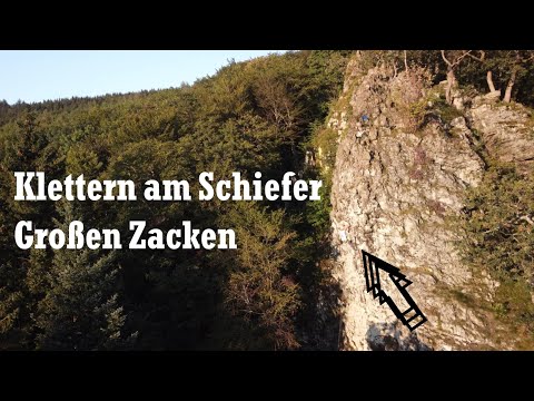Klettern am Schiefer - Großen Zacken [Toprope solo]