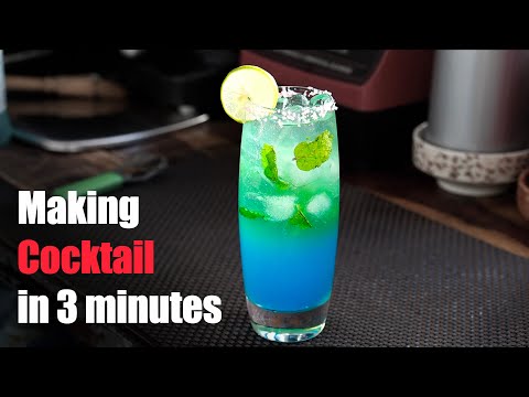 Lagoon Cocktail | Two Layers Cocktail